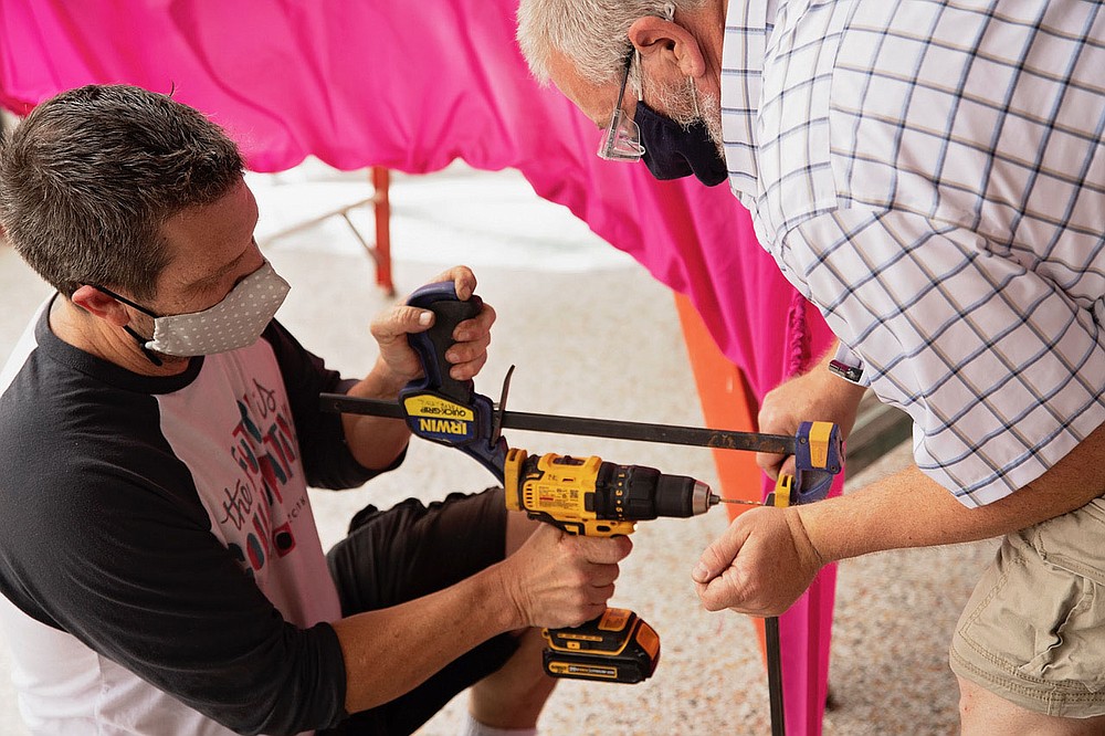 In addition to the Famous Hardware installation, Factory Obscura is also working on more temporary experiences, including SYNESTHESIA, a new project for the Fred Jones Jr. Museum of Art in Norman, Okla., opening in April 2022.
(Courtesy Photo/Downtown Springdale Alliance and Meredith Mashburn)