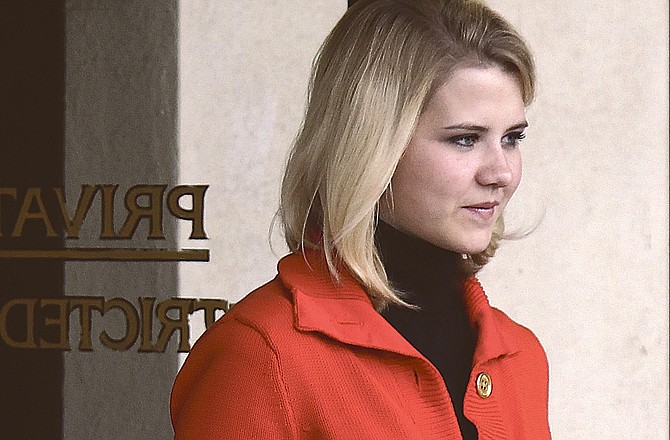 Elizabeth Smart leaves the Frank E. Moss Federal Courthouse on Monday in Salt Lake City. 