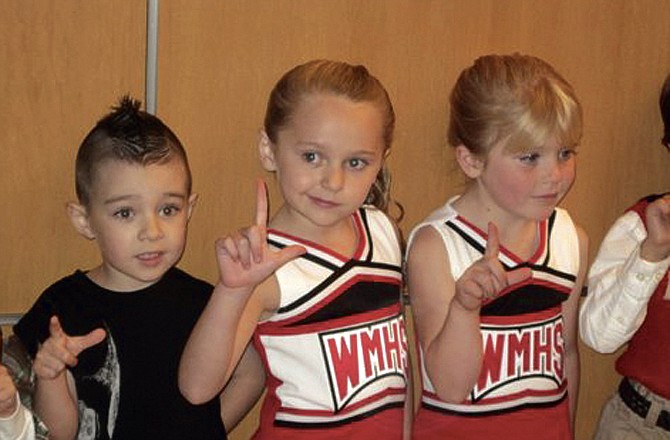 Jefferson City 5-year-old Avery Phillips, center, will play a young Quinn Fabray on this week's episode of "Glee." 