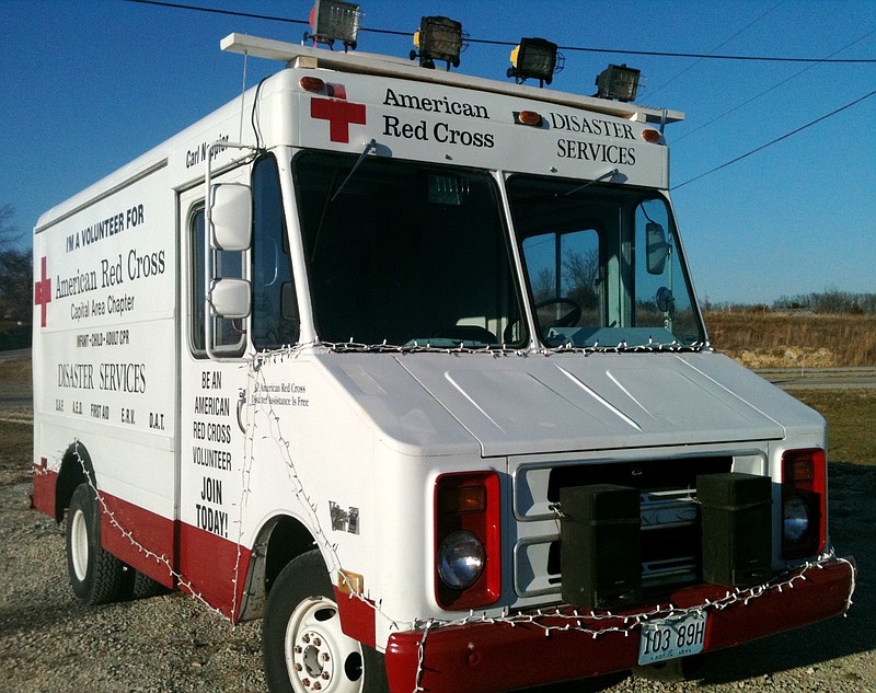 Carl Nappier will use this 1984 van as a mobile information center about the Red Cross.