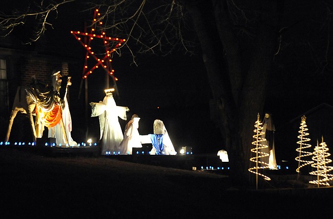 Jack Steppelman's home on Leslie Boulevard has several displays.