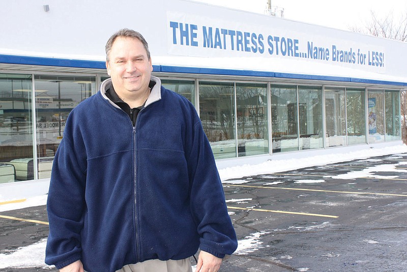 Don Norfleet/FULTON SUN photo: John Blattner of Fulton has opened The Mattress Store at 1915 N. Bluff St. in the showroom of the former Royal Automotive building. Blattner is the owner of the former Blattner Furniture Stores in Fulton, Centralia, Jefferson City, and Columbia.