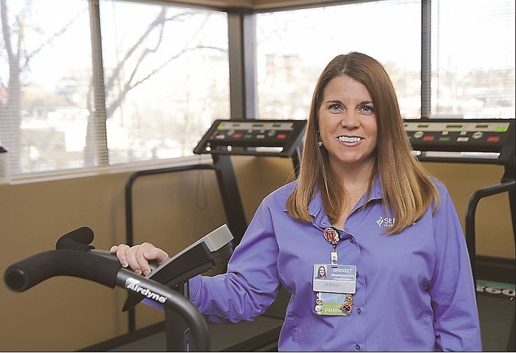 Respiratory therapist Bridget Hamilton heads the new pulmonary rehabilitation program for outpatients at St. Mary's Health Center. 