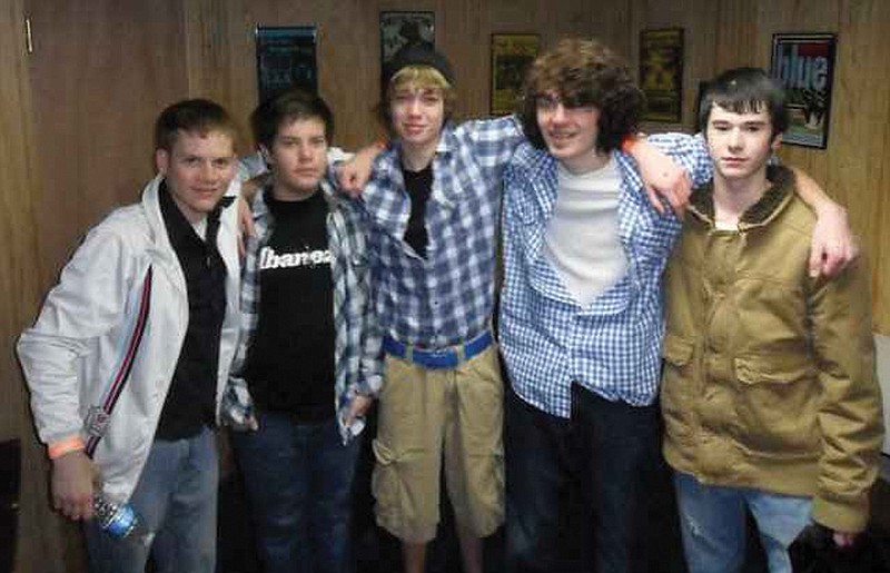 Contributed photo: (From left) Webb Sobolik, Will Clark, Logan Dougherty, Trevor Dougherty and Phillip Barkho are members of the band Without Witness that will play at the YMCA fundraiser at 7 p.m. Saturday.