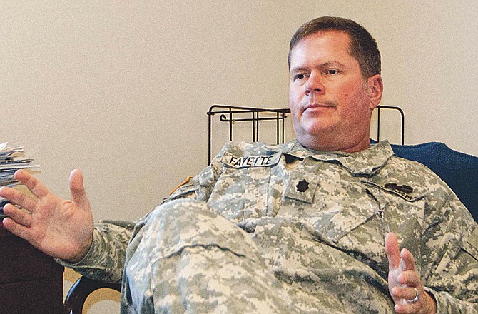 
With an approach to leadership most aptly described as common sense-based, Lt. Col. Mike Fayette shared his views on what service in the Missouri National Guard has meant to him. 