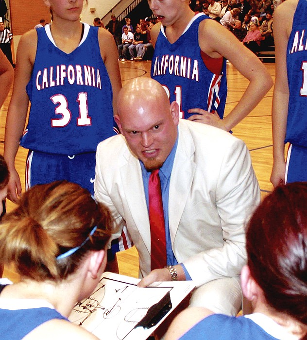 California Lady Pintos Coach Bobby Sangster was named Tri-County Conference Coach of the Year. 