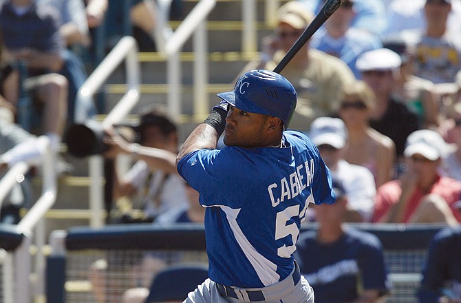 Melky Cabrera has been swinging a hot bat for the Royals during spring training.