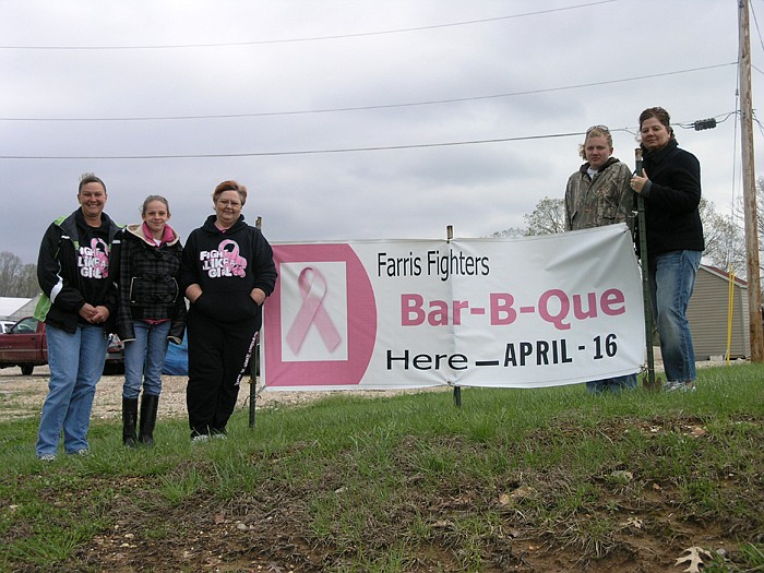 Members of the Farris Fighters Relay for Life team; from left, are Suzanne and Lindsey Temmen, Team Captain Mary Anderson, Kari White and Janet Farris.