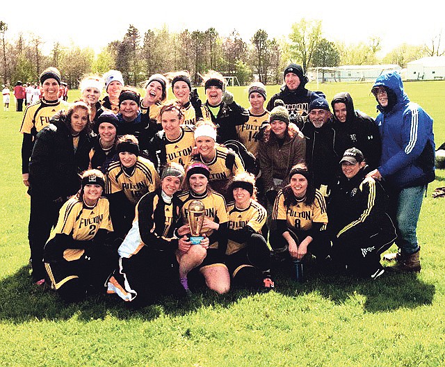 Contributed photo: The Fulton Lady Hornets soccer team swept its three opponents in round-robin play to win its division of the Lady Spartan Invitational at Moberly last Saturday. Fulton (11-2) started tournament play with a 2-0 victory over Winfield last Friday, followed by a 5-1 triumph over Southern Boone on Saturday morning. The Lady Hornets then capped off their tournament title with a 1-0 win over rival Mexico on Saturday afternoon.