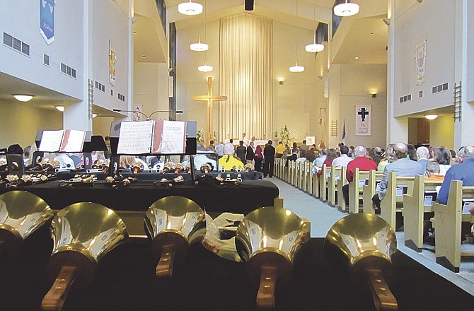 Trinity Lutheran Church celebrates Easter service last weekend. This weekend, the church is celebrating its 50th anniversary at its current location.
