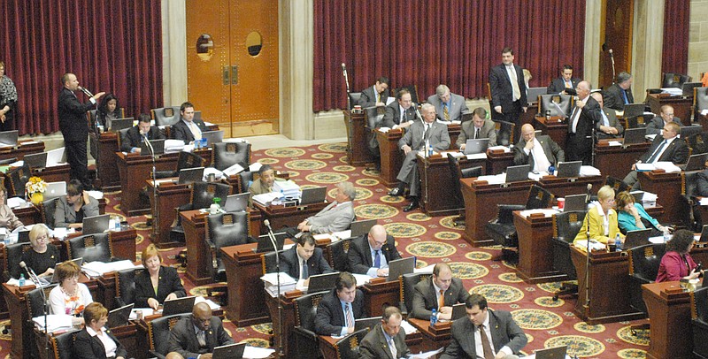 Representatives worked into the evening Thursday in the Missouri House in preparation for the close of the session today.