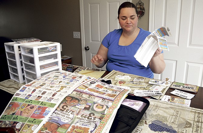 Tiffany Nash's $100 per month food budget is more than enough to feed her family and still have enough food to donate. She looks through sale ads and compares prices on items and checks to see what coupons she has. 