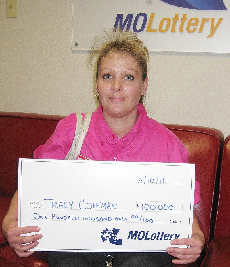 Tracy Coffman, 35, Fulton, won $100,000 recently playing a Missouri Lottery Scratchers game.