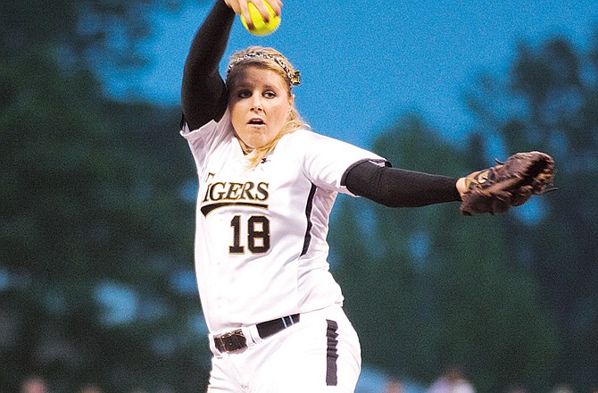 Missouri starting pitcher Chelsea Thomas was named a first-team All-American on Wednesday by the National Fastpitch Coaches Association.