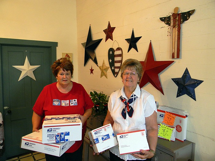 High Point Postmaster Martha Foxworthy, left, and substitute postmaster Judy Bryant.