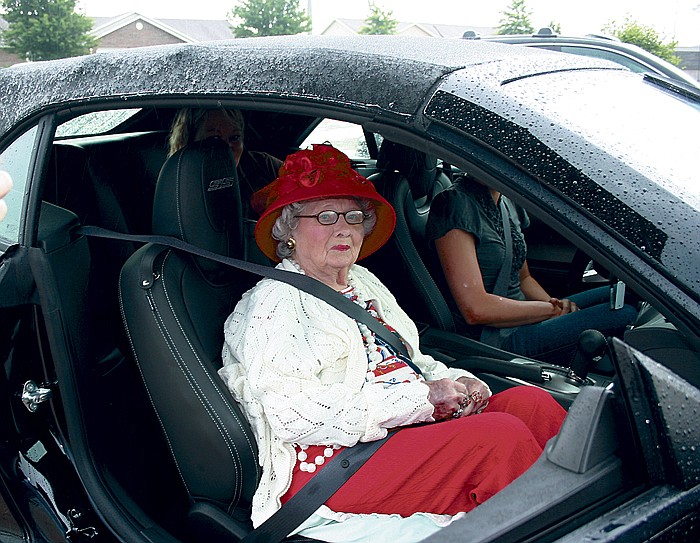 Lillian Dillbeck, California, celebrated her 101st birthday Friday, June 17, by taking a ride in a fast car.