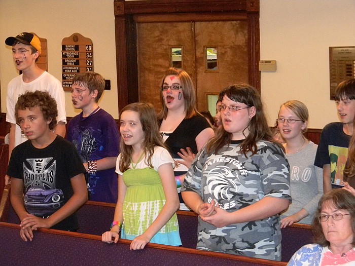 Children sing during the Family Day Ceremony.