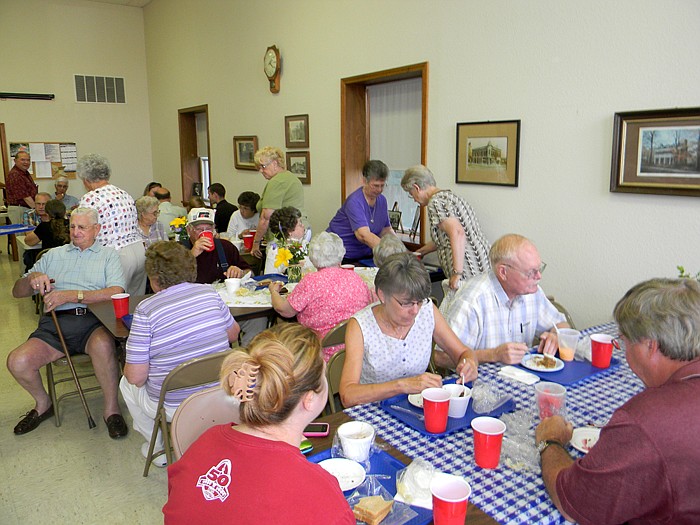 The tables are full at the Community Bank of Russellville Customer Appreciation Day on Friday, June 24. 