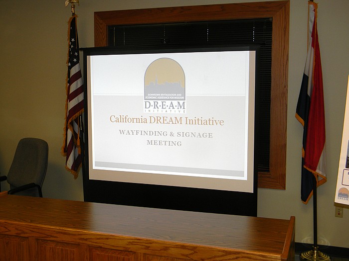 Members of the California D.R.E.A.M. Initiative Project were present at the signage meeting held Thursday, June 30, at City Hall.