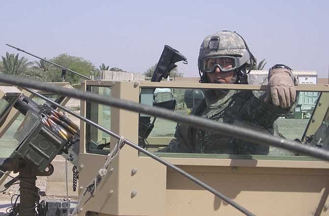 
Staff Sgt. Charles Lairson served as a .50-caliber machine gunner while deployed to Iraq in 2007. The soldier now serves as a recruiter for the U.S. Army in Jefferson City. 