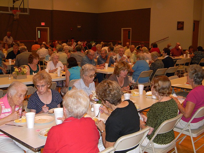 Many came out to the Hamburger and Brat Dinner fundraiser in support of the Moniteau Christian Ministries Center. The dinner was sponsored by the Annunciation Catholic Church Ladies of Sodality and hosted by California United Church of Christ Saturday, July 23.