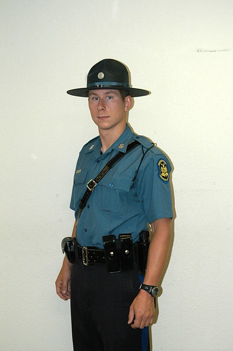 Trooper Blake Dettenwanger is new to the Highway Patrol and to Moniteau County.