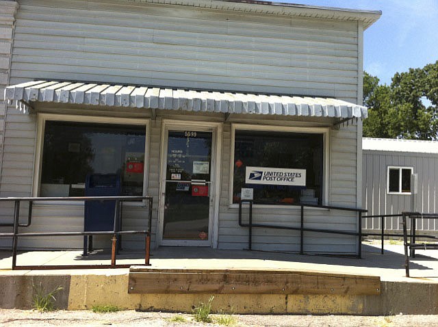 The post office at Tebbetts is seen Tuesday. Though no final decision has been made, the Tebbetts post office along with Portland and Steedman are part of a nationwide list of 3,700 small post offices targeted for possible closing by the U.S. Postal Service.