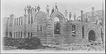 First United Methodist Church during its construction 