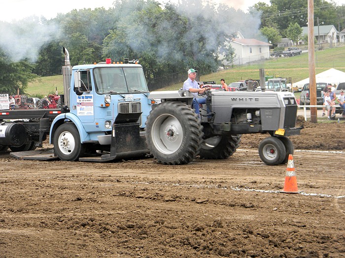 Marvin Burkholder, took first place in the 6500 Farm Division Class with a pull of 296.89 feet.