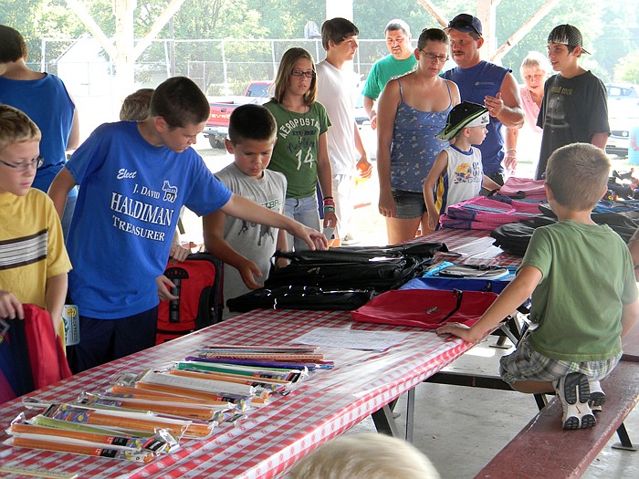Many students could get plenty of supplies at the Jamestown Ministerial Alliance School Supply Giveaway held Saturday, Aug. 6, at the Jamestown Shelter House.