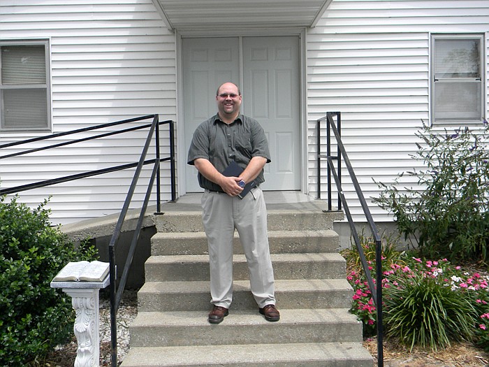 Ken Chapman, pastor of Flag Spring Baptist Church, located on Flag Spring Road off of Highway 50 across from the Business 50 exit located west of California.