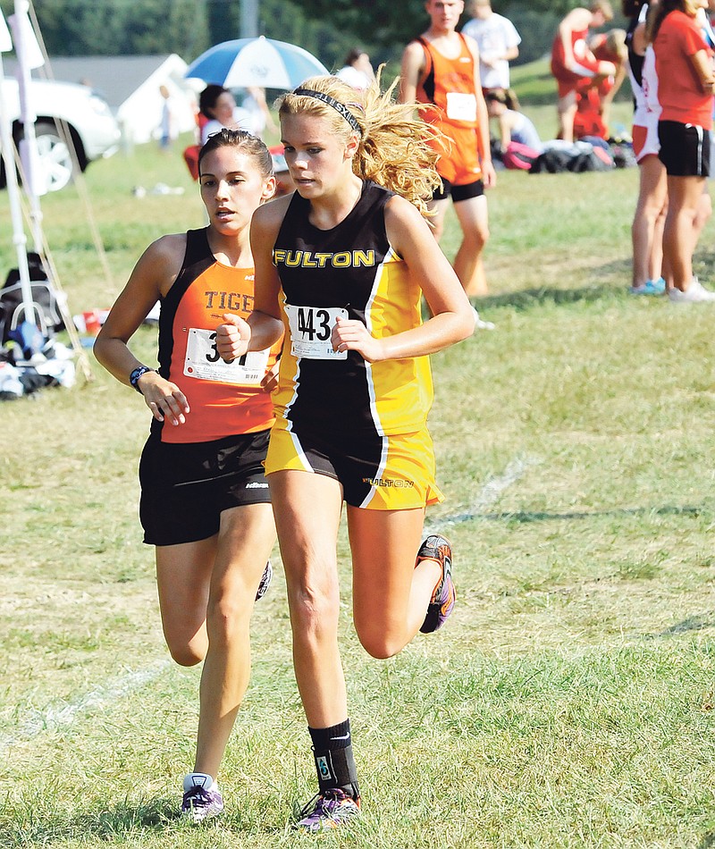 Fulton junior Jenny McCarty finished 17th in 23:02.76 in the girls' large-school division at the season-opening Jim Marshall Invitational in Jefferson City on Saturday.