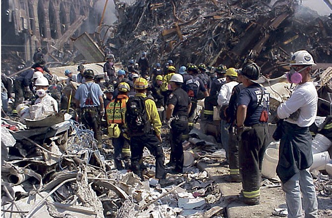 Members of Missouri Task Force One responded to Ground Zero in New York on Sept. 12, 2001, where they performed search and rescue operations for nine days.