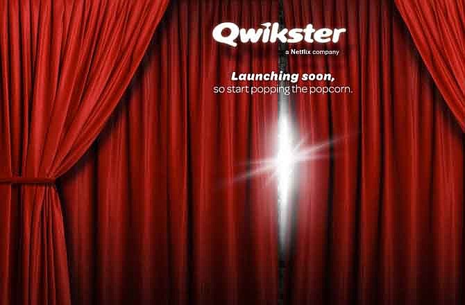 This screen shot shows Qwikster.com, a new website service available soon from Netflix. Netflix Inc. plans to separate its DVD-by-mail service and streaming video businesses. CEO Reed Hastings said on Sunday in a blog posting that the DVD service will be called Qwikster while the streaming business will be housed under the Netflix name. (AP Photo/Netflix Inc.)