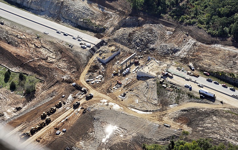 Progress is noticeable at the construction site of the Mission Road underpass on Missouri 179. MoDOT officials say the contractor is on track to be finished by the deadline.