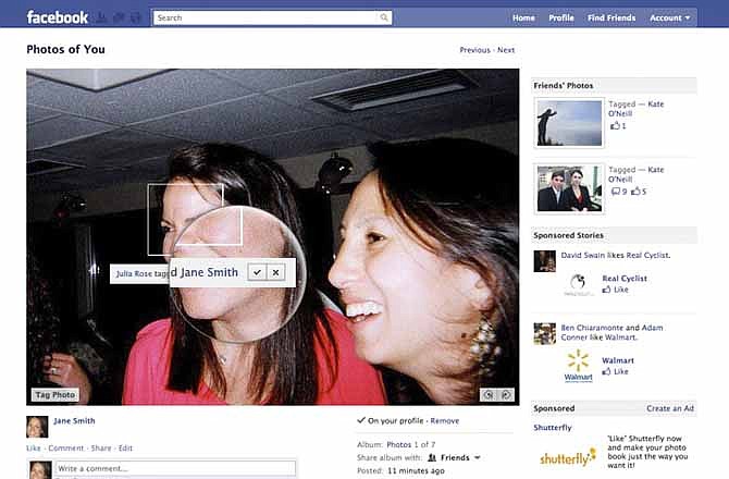 In this screen shot provided by Facebook, a photo pre-approval feature is shown. Facebook will now let you pre-approve photos before your friends can post them with your name attached. (AP Photo/Facebook)