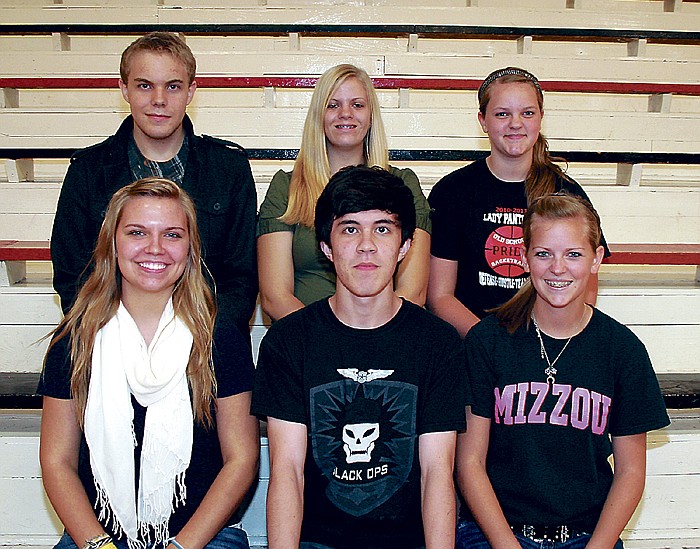 FCCLA (Family Career & Community Leaders of America ) officers elected for the 2011-12 school year, front row, from left, are Tara Vonder Haar, president; Dennis Imhoff, vice president; and Krista Small, secretary; back row, Damon Wendt, treasurer; Sarah Gipson, reporter; and Ally Small, historian. 