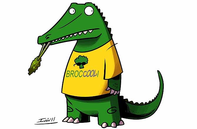 In this image released by Stan Lee's Kids Universe, Reggie the Veggie Crocodile is one of the characters created by new imprint Stan Lee's Kids Universe. The new imprint, founded with 1821 Comics, is aimed at bringing new books, characters, and games and with stories targeted for children.