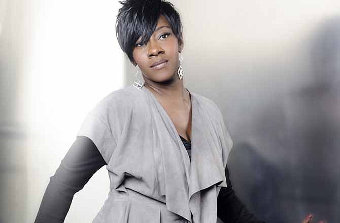 In this undated image released by Music World Gospel, gospel singer Le'Andria Johnson is shown. Johnson's debut album is titled, " The Awakening of Le'Andria Johnson."