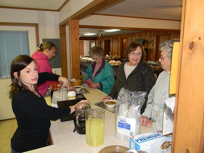 Homemade chili, soup, sandwiches and desserts were served at the Fall Bazaar.