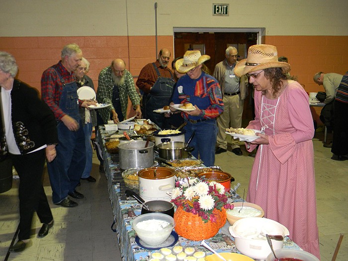 Turkey, dressing, mashed potatoes and gravy along with plenty of other sides and desserts were served at the dinner.