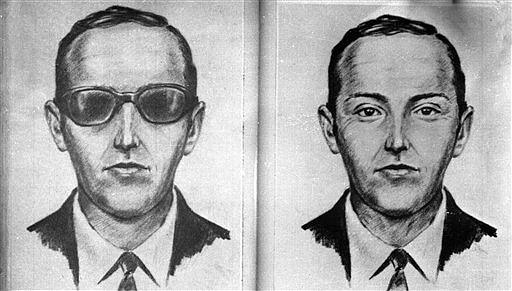 This undated artist's sketch provided by the Federal Bureau of Investigation shows a rendering of the skyjacker known as 'Dan Cooper' and 'D.B. Cooper', from the recollections of passengers and crew of a Northwest Orient Airlines jet he hijacked between Portland and Seattle, Nov. 24, 1971, Thanksgiving eve. This past year has been for students of D.B. Cooper, the mysterious skyjacker who vanished out the back of a Boeing 727 wearing a business suit, a parachute and a pack with $200,000 in ransom money 40 years ago,Thursday, Nov. 24, 2011. 