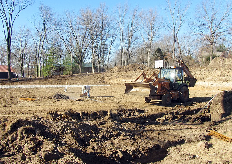 Construction begins on the new training center Wednesday morning at the Cole County Fire Protection District Station 4 on Monticello Road.