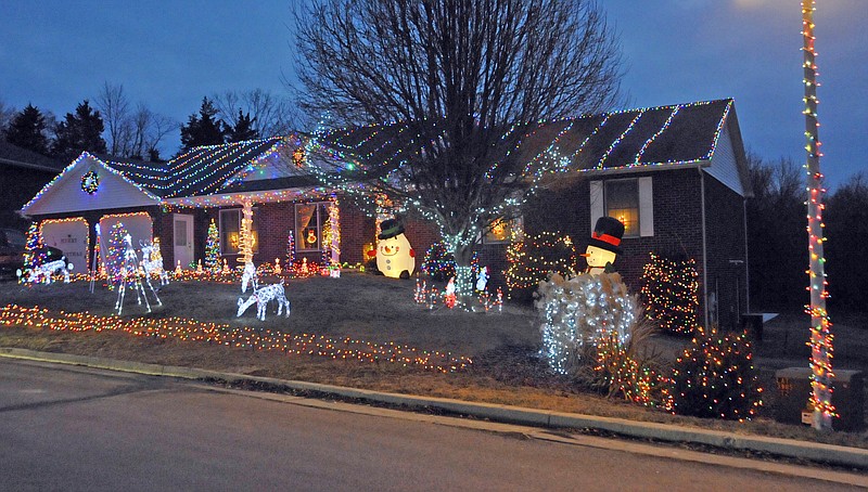 2010 Mayor's Award Winner for the category Best Use of Lights was Travis and Ashley Holtmeyer 3023 Mercedes Lane