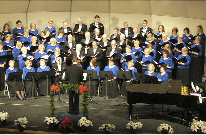 In this submitted photo from 2010, Cantorum members present their annual holiday concert. This year's concert will be at 7 p.m. Saturday.