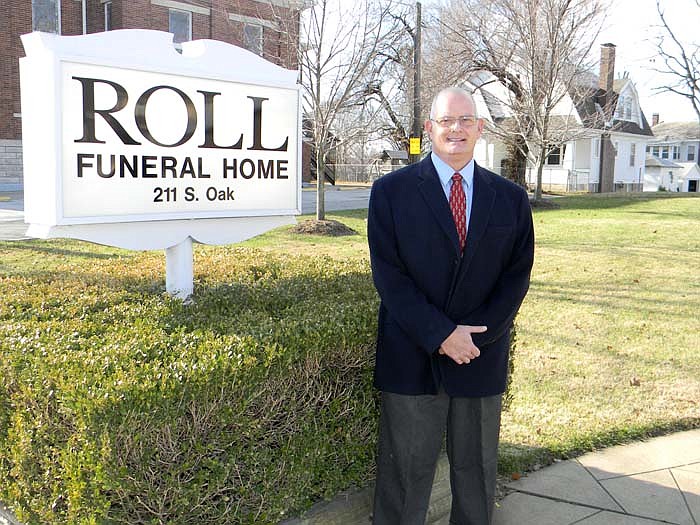 Bobby D. Roll, owner, funeral director and embalmer for Roll Funeral Home.