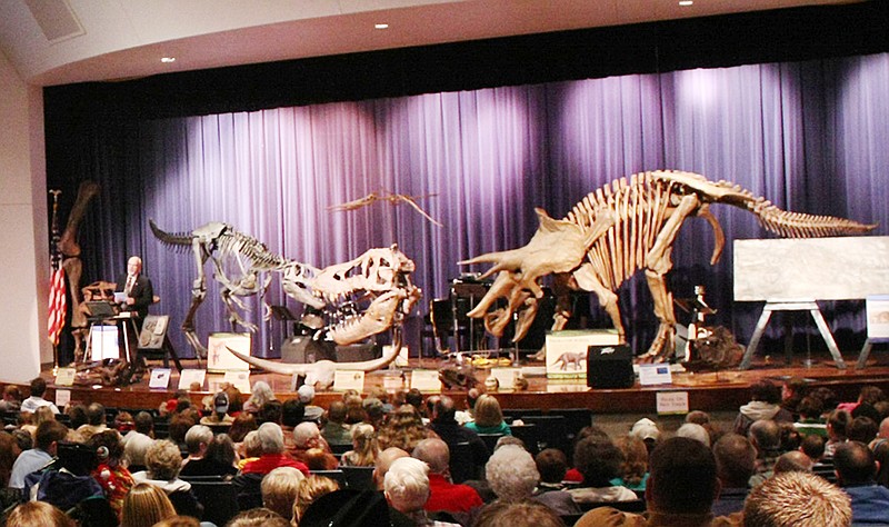 Freedom Christian Church of New Bloomfield is bringing the Mobile Dinosaur Museum - part of which is shown here - to Callaway March 2-4 as part of its School Speakers Series. Smaller presentations will be made at local schools, and the entire display will be up for public viewing at the church for the weekend. Admission to the mobile museum is free.