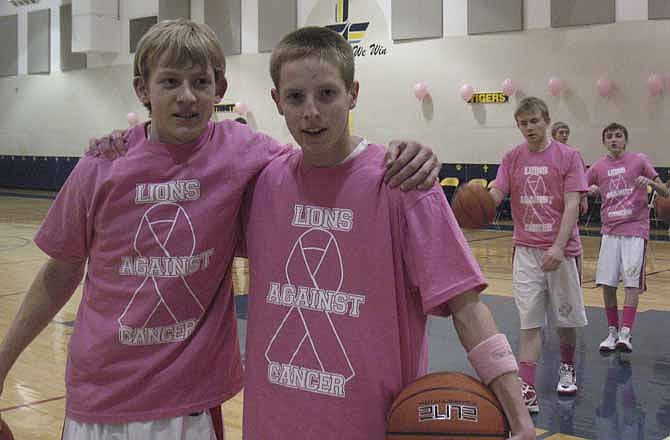 Pictured are Beau Monson and Brad MacLaughlin, both freshmen, Caleb Propst, sophomore, and Gavin Nutt, also a freshman.