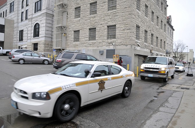 Eighteen-year-old Alyssa Bustamante is driven away from the Cole County Courthouse in the lead sheriff's vehicle. She was taken to the Missouri Eastern Women's Prison in Vandalia after being sentenced Wednesday to life plus 30 years for second-degree murder and armed criminal action.