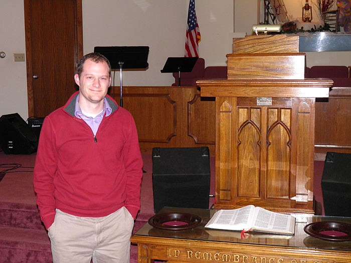 Jeremy Barnard is the new pastor at Lebanon Baptist Church, McGirk.